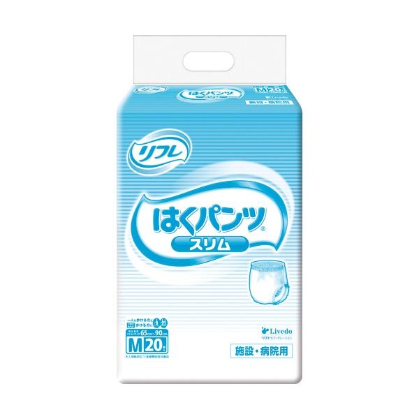 （まとめ）リブドゥコーポレーション リフレはくパンツ スリムタイプ M 1パック（20枚）(×5セット)