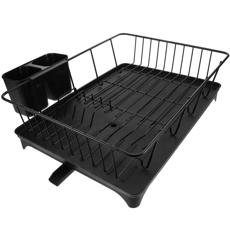 衣類乾燥ラックディッシュストラスナーキッチンカウンターラージラックppドレンドラライナー