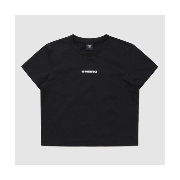 ウーマンズレタリングクロップ半袖Tシャツ B1 UR122SRS11 BLK0 MNT0 WHT0_633165 930686