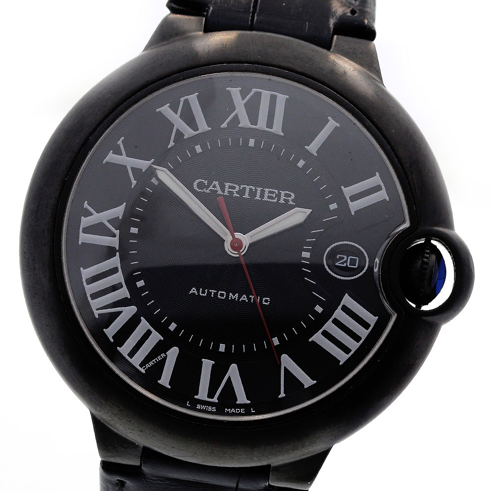 カルティエ CARTIER WSBB0015 バロンブルー 42MM デイト 自動巻き メンズ 美品 _816590【中古】