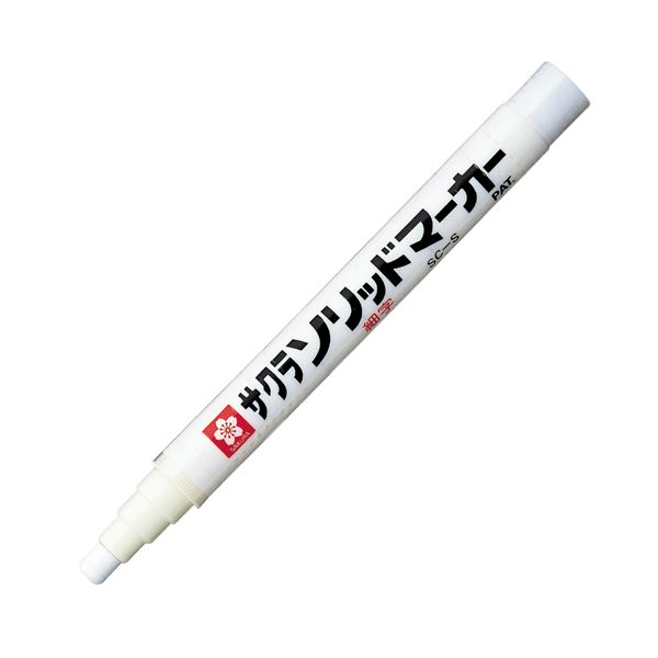(まとめ）サクラクレパス ソリッドマーカー細字 SC-S#50 白(×20セット)