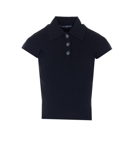 DOLCE & GABBANA Women Polo Shirts FXZ41Z JFMHGN0000 Black