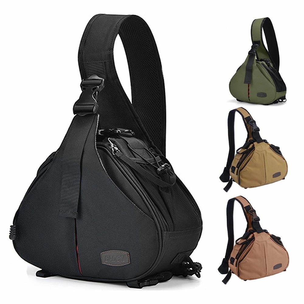 即納あり三角カメラバッグ 防水布採用一眼レフケース デジタル一眼レフカメラ用 スリングバッグ 斜め掛けショルダーバック CBAG-K1