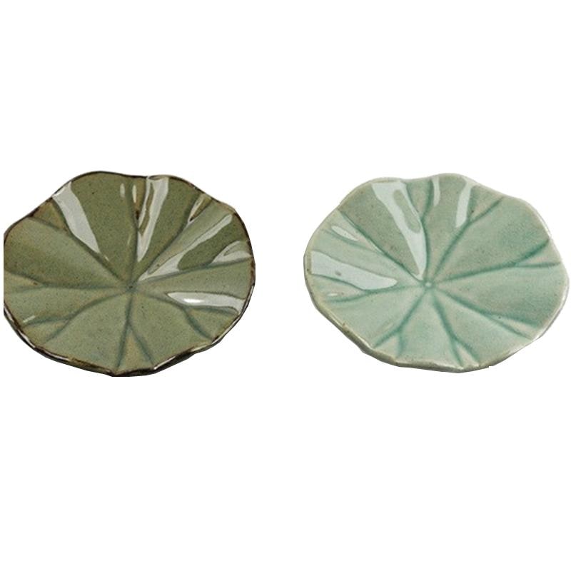 韓国伝統青磁ハスの葉皿 2番 淡い青色 1枚 SMT 0004