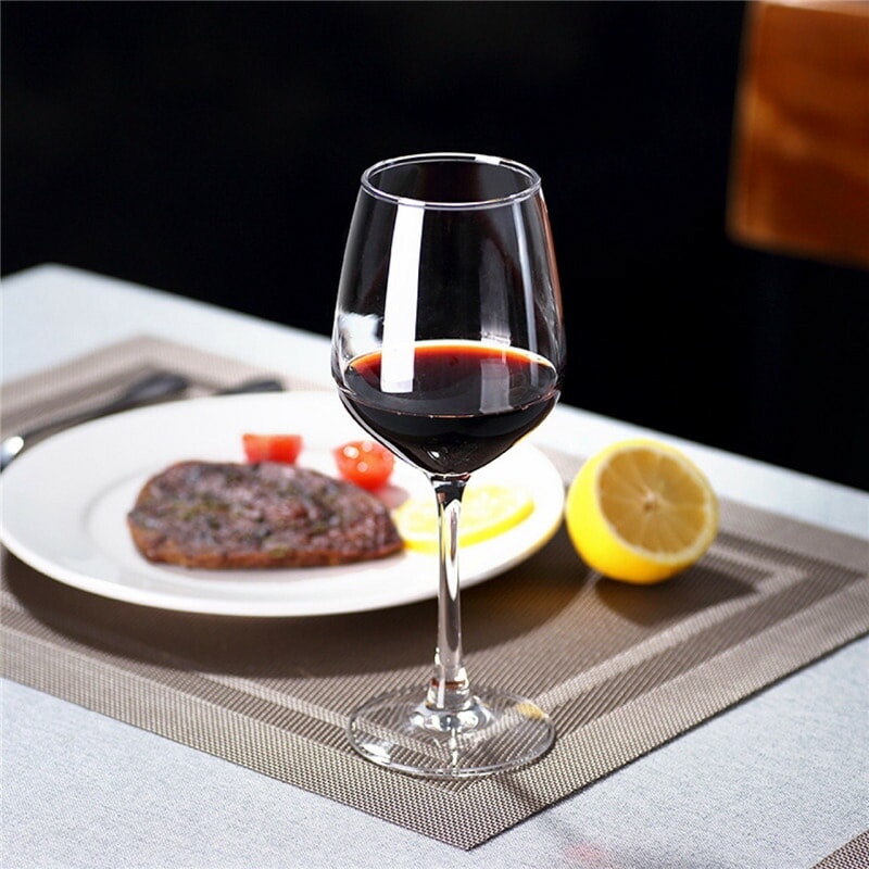 ワイングラス 6個セット ホワイトワイン レッドワイン ガラス製 栓抜き付き カジュアルシリーズ クリスタルガラス シンプル 業務用 家庭用