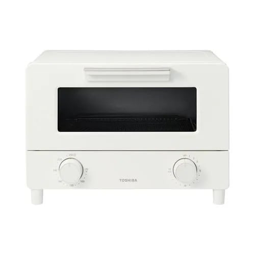 東芝 HTR-W5(W) オーブントースター 黒鉛素材ハイスペックヒーター搭載 ミルキーホワイト