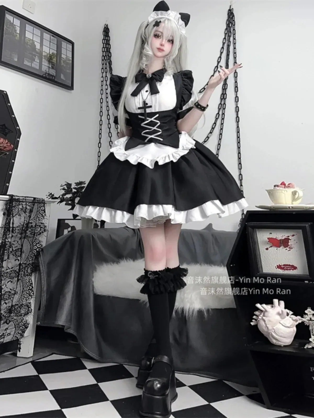 今年 短纳期 4点 セットアップ ワンピース ハロウィン 大人 仮装 コスチューム服 衣装 学園祭 文化祭 ファッション系 レディース セクシー型 ブラック かわいい 6,439円