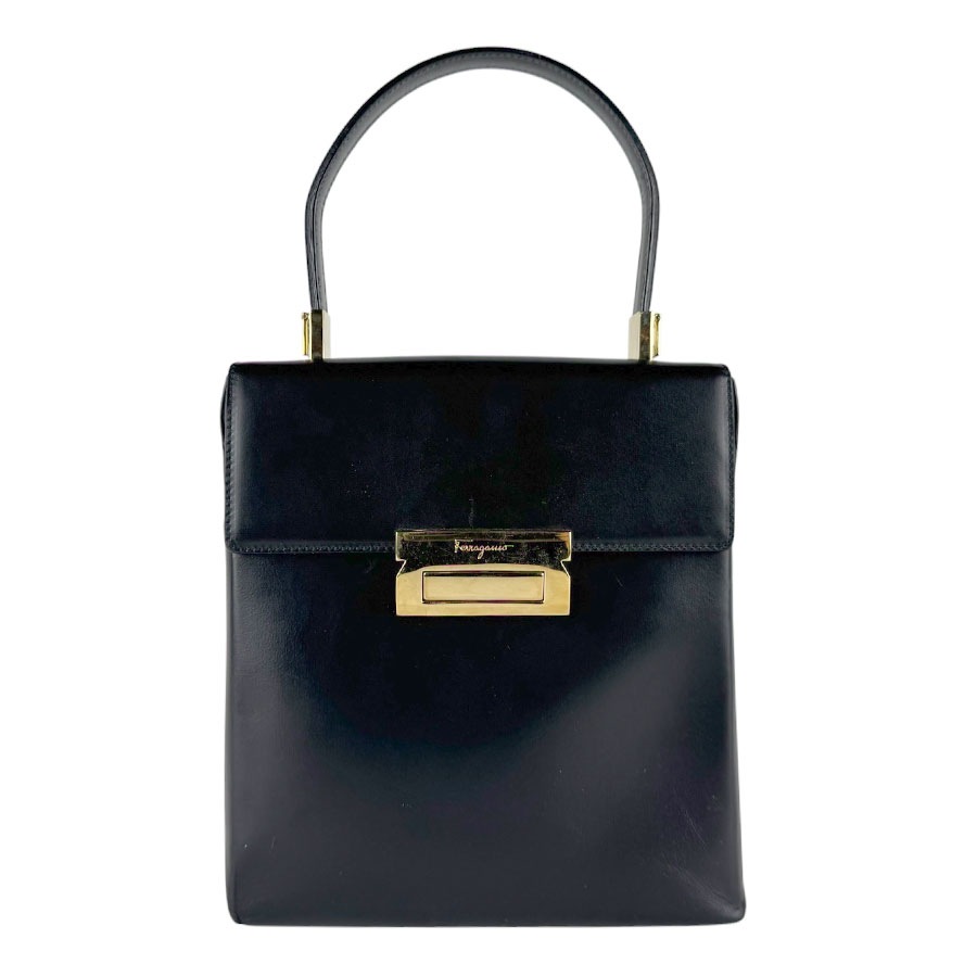 サルヴァトーレフェラガモ Salvatore Ferragamo ハンドバッグ ショルダーバッグ レザー ブラック レディース z9834