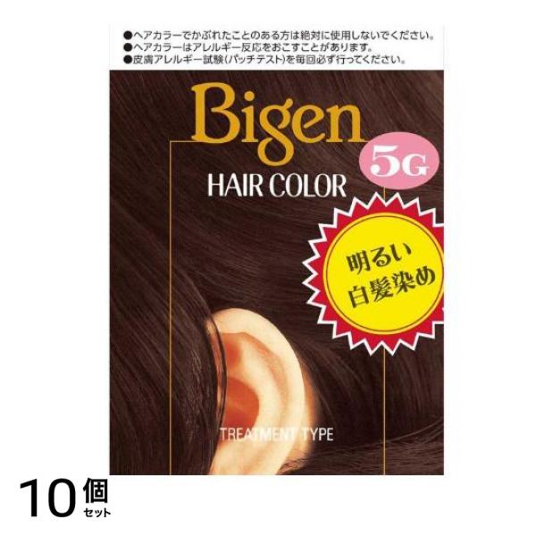 ビゲン ヘアカラー 5G 淡い栗色 1個 10個セット