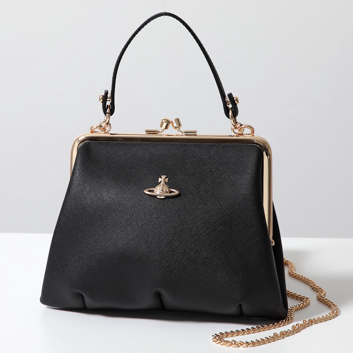 Vivienne Westwood ヴィヴィアンウエストウッド ハンドバッグ GRANNY FRAME PURSE 4B010007W L001N S0021 レディース サフィアーノ ショルダーバッ