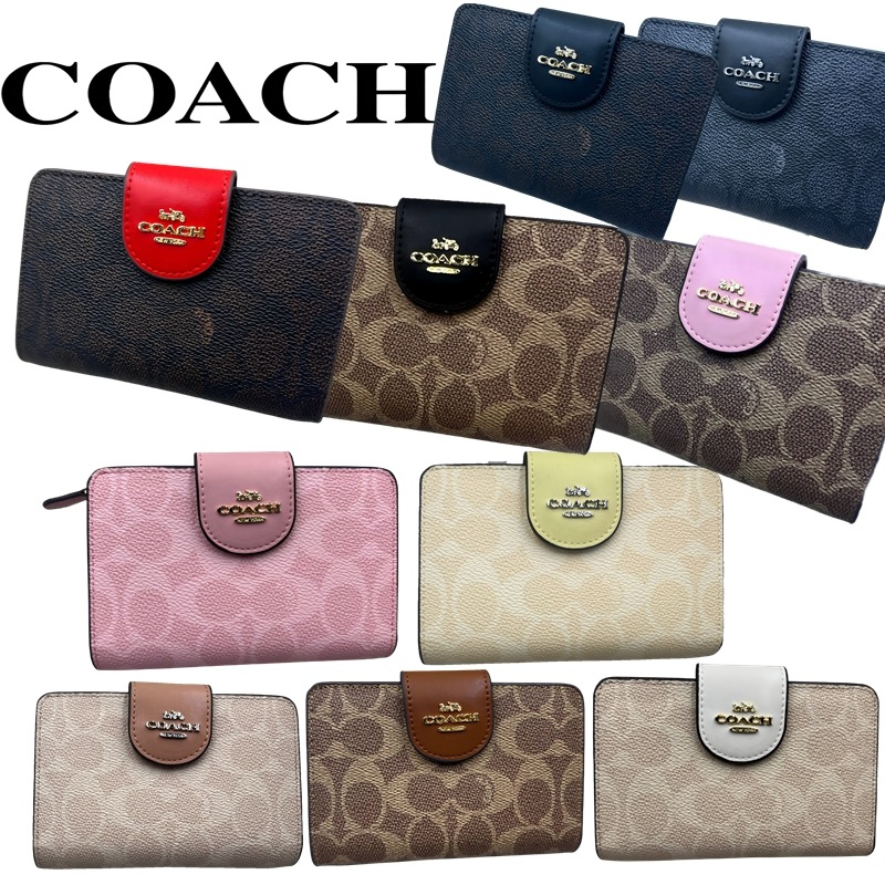 翌日発送 コーチ 財布 Coach 二つ折り財布 シグネチャー ジップ ウォレット レディース CW786