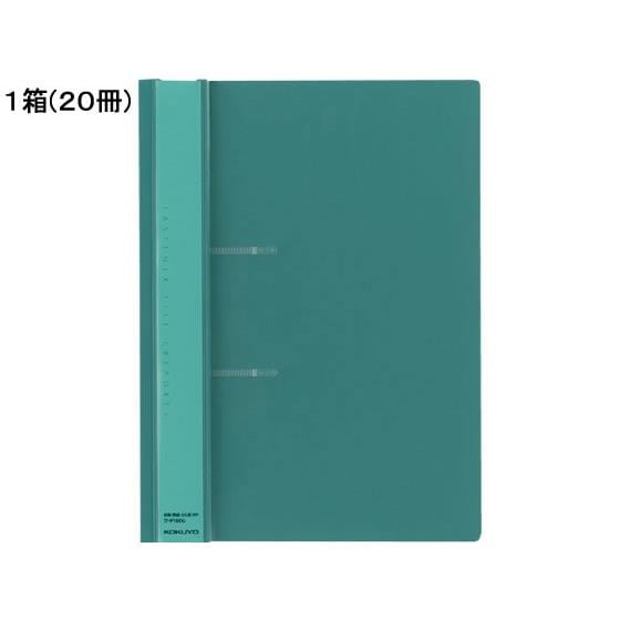 ファスナーファイルレポート A4タテ 2穴 100枚収容 緑 20冊 コクヨ ﾌ-P160G 5,053円