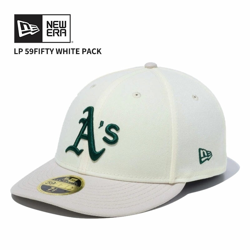 ニュー エラ NEW ERA LP 59FIFTY White Pack オークランドアスレチックス クローム ストーンバイザー キャップ 帽子 4,785円