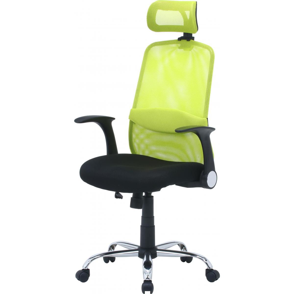 【I】不二貿易 ヘッド付アームアップチェア ARP-01 グリーン　オフィスチェア ひじ掛け付 アームレスト 【北海道・沖縄・離島不可】【代引き不可】【代引不可/沖縄・離島