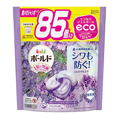 ボールド 洗濯洗剤 ジェルボール4D ラベンダー&フローラルガーデン 詰め替え 超メガジャンボ 85個