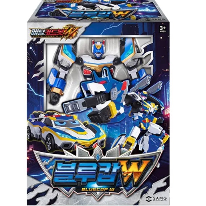 メタルカードボットW の主人公ロボットブルーコップW