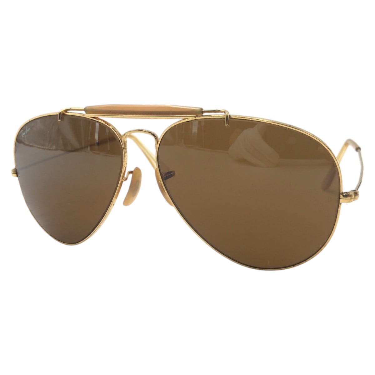 ヴィンテージ B&L RAY-BAN U.S.A ゴールド ブラウン メタル 5214 サングラス 男女兼用 メンズ 501660