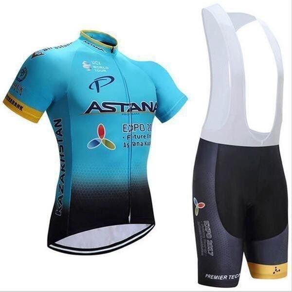 ASTANA 吸汗 サイクリング裏ウエア 上下2点セット サイクルウェア 半袖 メンズ 速乾 ジャケット バイク バイク 運動 自転車ウェア