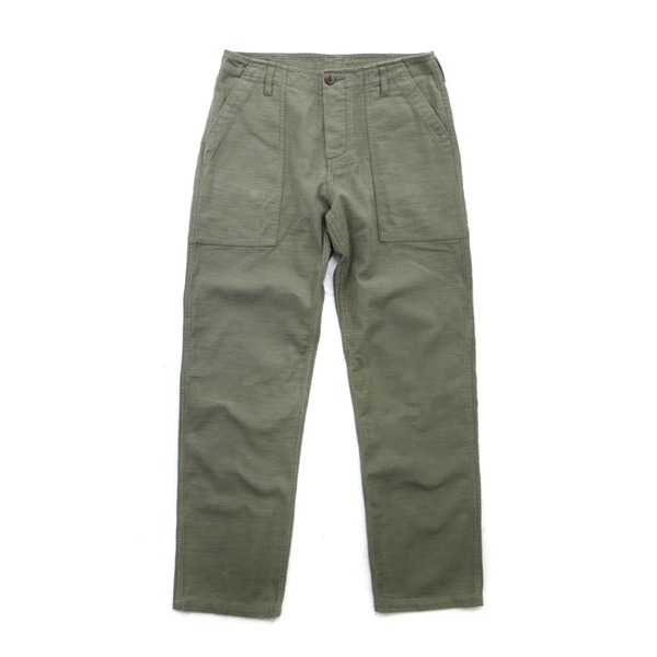 アメリカ軍 ファティーグパンツ 初期型 リバイバル 35 88cm オリーブ 綿 レプリカ 米軍 ファーテイングパンツ ミリタリーウェア
