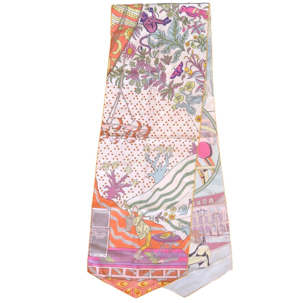 新品同様 マキシツイリー LE PREMIER CHANT WOW スカーフ シルク/シルク モーブ 0240【中古】 レディース