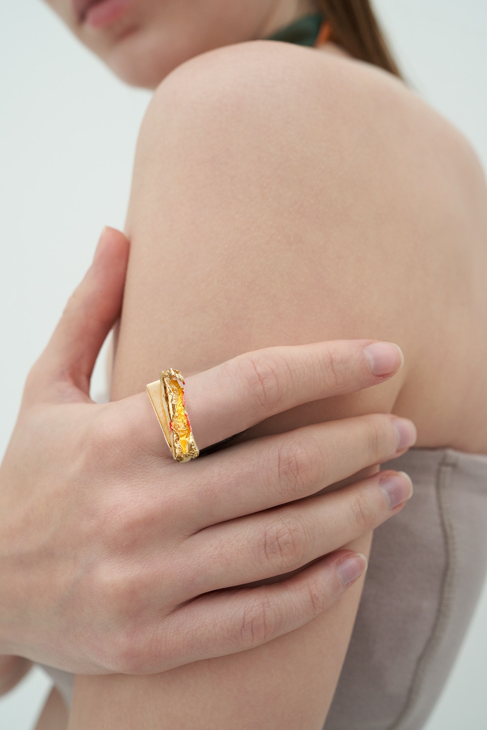 [18KGold] God-shaped Hole - ring gold