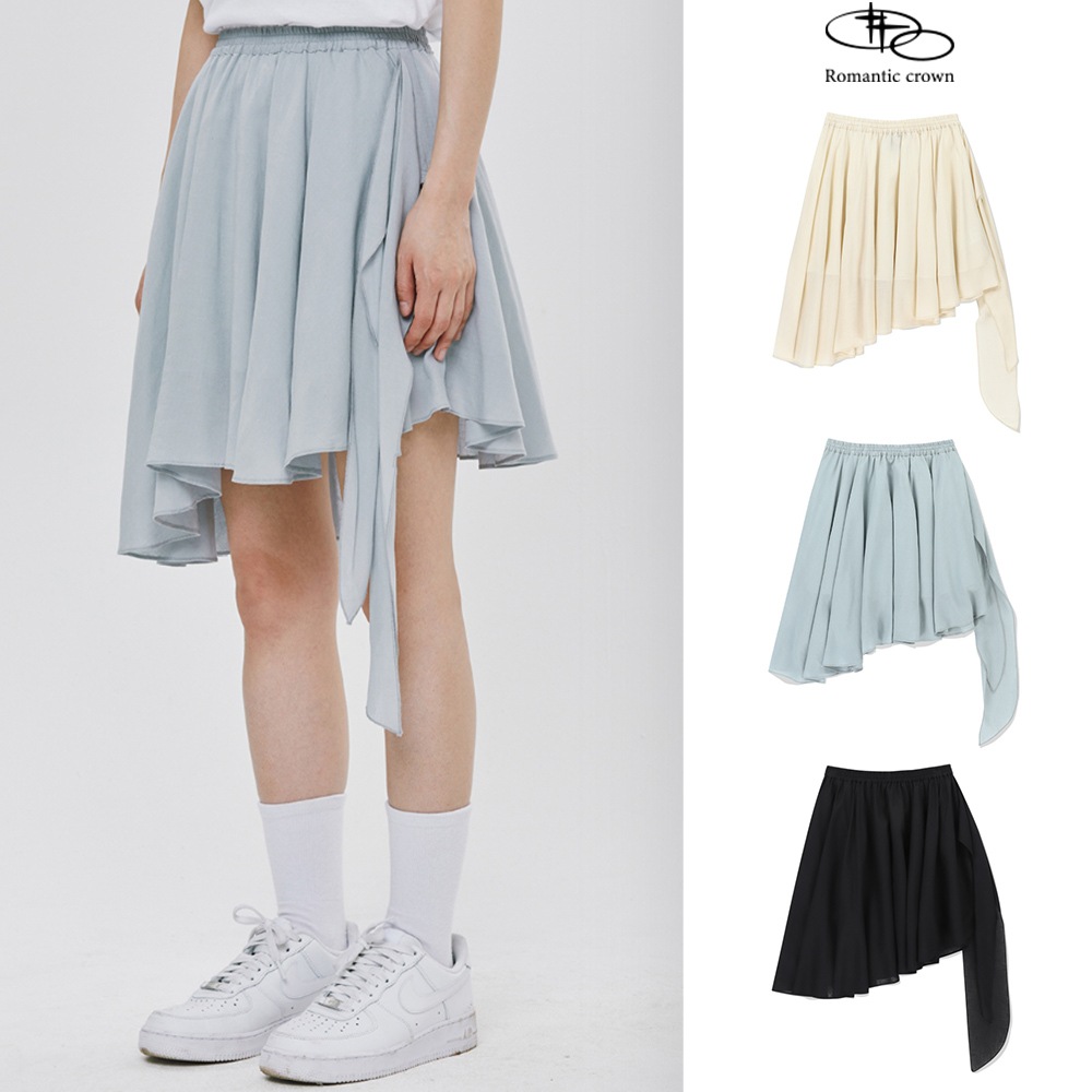 【ROMANTIC CROWN】 RIBBON FLARE SKIRT