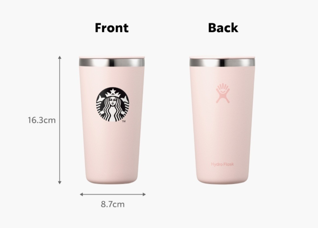 スターバ KOREA ハイドロフラスコピンクタンブラー591ml 6,073円