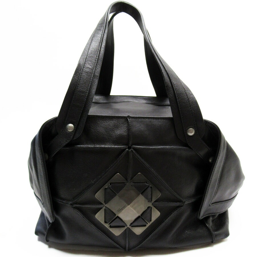 サルヴァトーレフェラガモ Salvatore Ferragamo ハンドバッグ レザー ブラック レディース t18222a