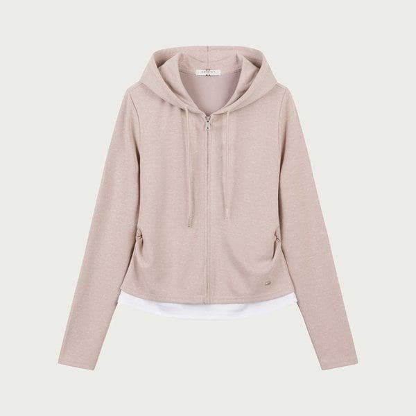 []女性 ウェール レイヤード フード付きジップアップ_542(10560-131-217-12)