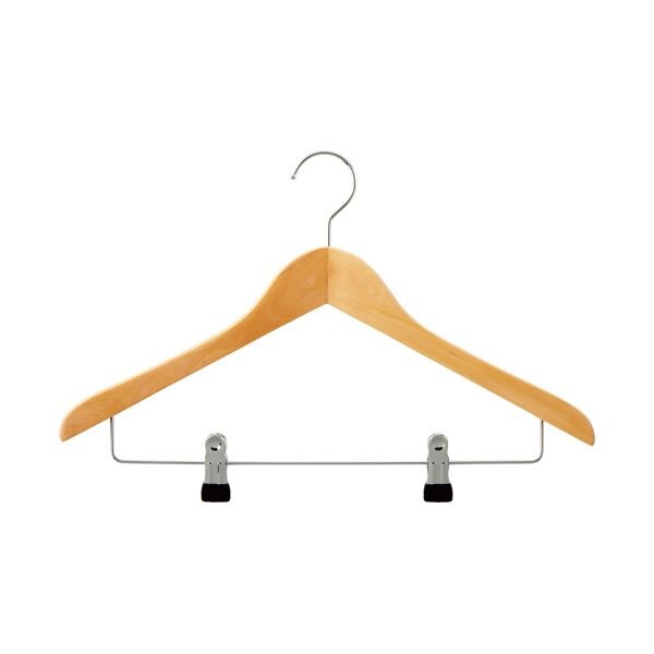 ニーズ 木製ハンガー エコクリップナチュラル H-1004 1セット(20本:4本5箱)