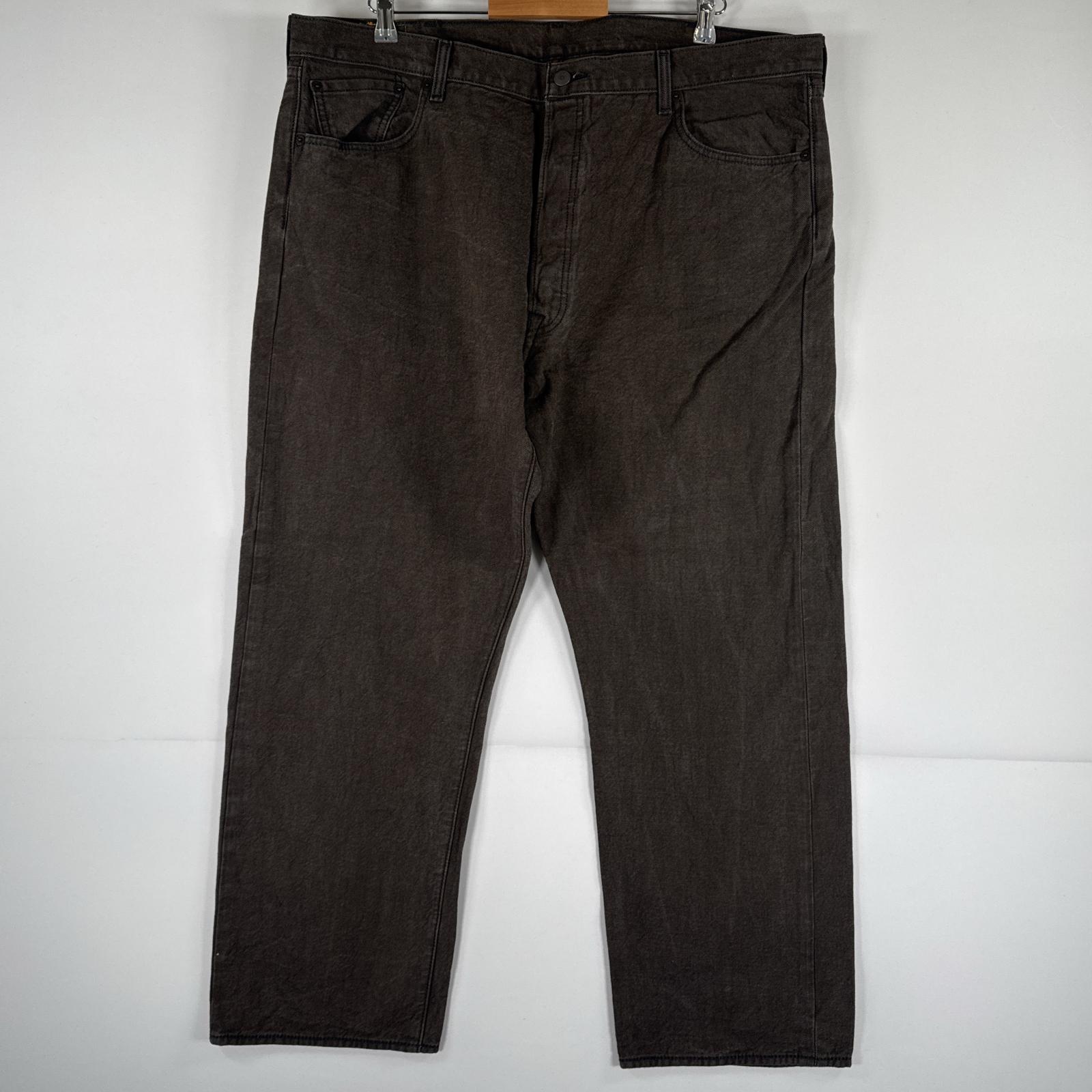 古着 デニムパンツ 501 ジーパン ストレート 大きいサイズ ボタンフライ カラーパンツ ビッグ w44 L30 ブラウン メンズ