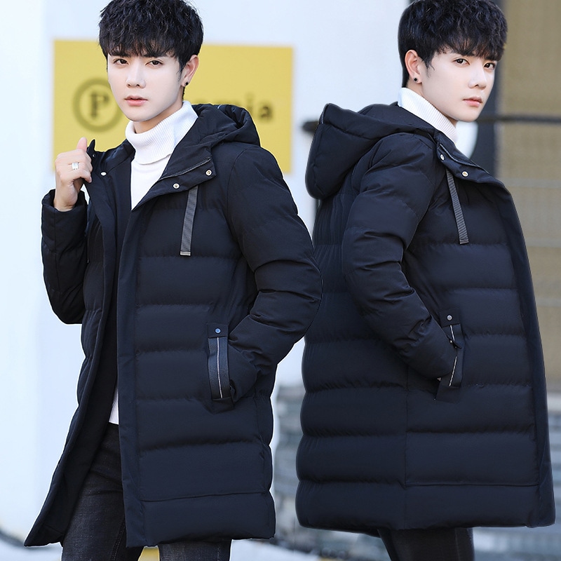 ダウンジャケット メンズ ダウンコート 中綿 フード付き 冬アウター フード付き 防寒防風 スリム 綿 素地 冬服 保温 防風 防寒 3色 ハイネック