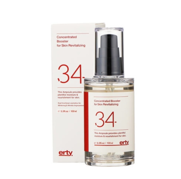 【韓国コスメ】【正規品扱い店】34アンプル 100ml - 容量 2倍UP！肌の水分と弾力を蘇らせる集中ブースター!,再生活性美容液