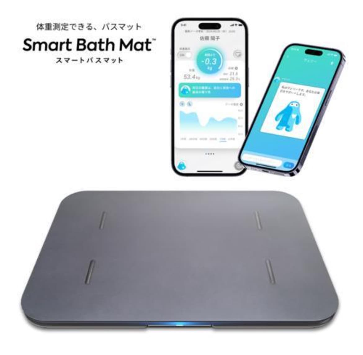 issin スマートバスマット SBM22U01LJ-DKGN [ダークグレー] 【体重計・体脂肪計・体組成計】