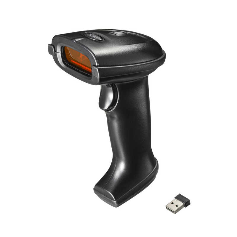サンワサプライ　2.4Gワイヤレス1次元バーコードリーダー　BCR-WL1D1BK