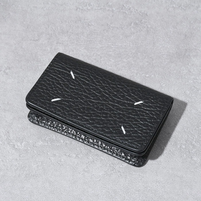 カードケース 名刺入れ 4ステッチ ユニセックス SA3VX0008P4455 ブラック シンプル ギフト 人気