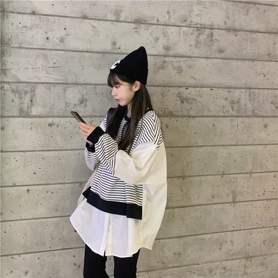 トップス デート シャツ ブラウス カットソー 袖あり 長袖 かわいい 大人可愛い きれいめ シンプル カジュアル 大人 上品 おしゃれ お洒落 主役級 存在感 春 秋 オールシーズン 10代 20代