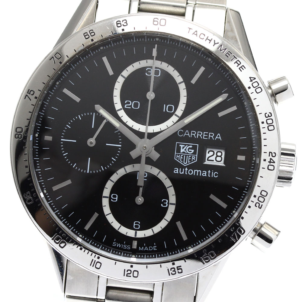 タグホイヤー TAG HEUER CV2016-2 カレラ キャリバー16 クロノグラフ デイト 自動巻き メンズ _902592【中古】