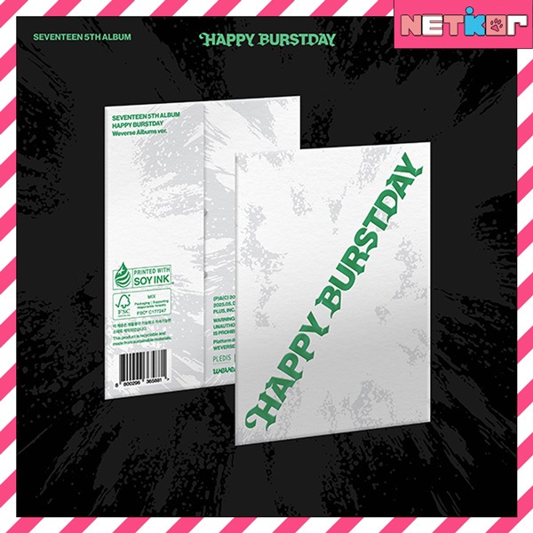 【5個買ってお得】 Weverse Albums Ver. SEVENTEEN 正規5集アルバム HAPPY BURSTDAY 韓国チャート反映 当店特典 セブンティーン SVT