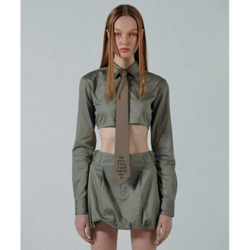 スカルプター Slim Crop Shirt Beige SC22A260BE 5,229円