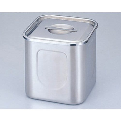 厨房用品 18-8角深型キッチンポット [22cm 深さ22cm 10.3ｌ手付] 調理器具 レストラン 開店 業務用 飲食店