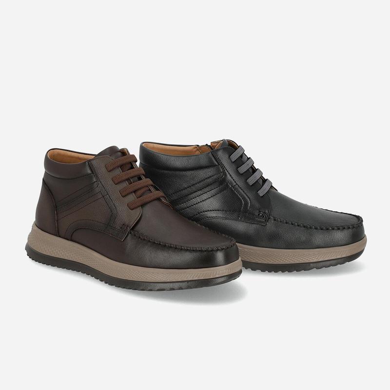 男性牛革カジュアルブーツ3.5cm LCMA30U54C