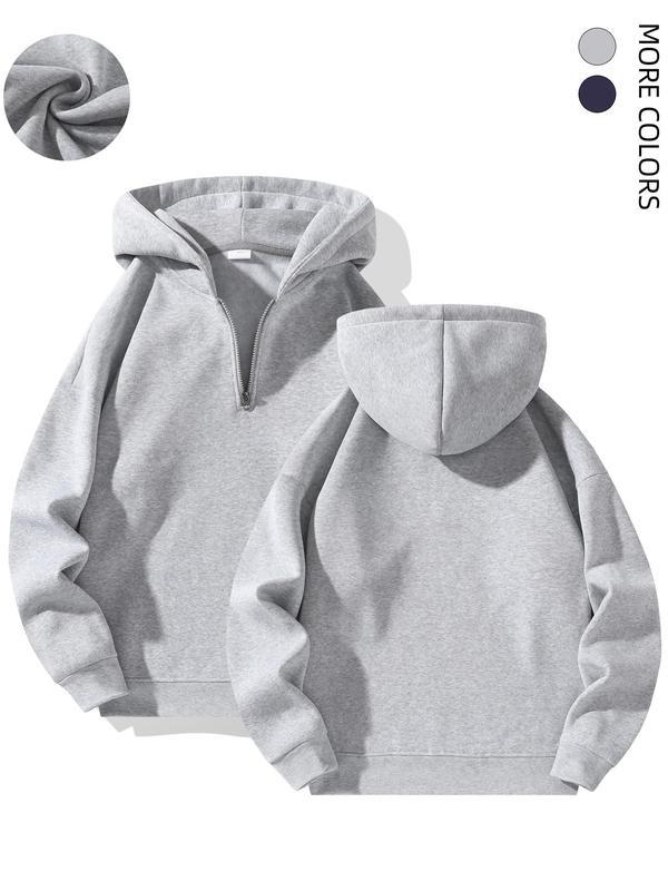 In-Stock Foreign Trade European and American Cross-Border Autumn and Winter American-Style Zip-Up Ho