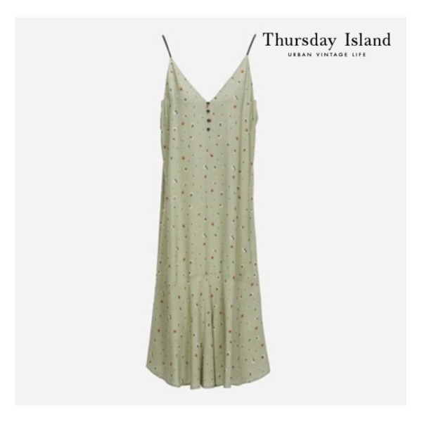 Thursday Island 配色 ポイント スリップ ワンピース(T224MOP276W)