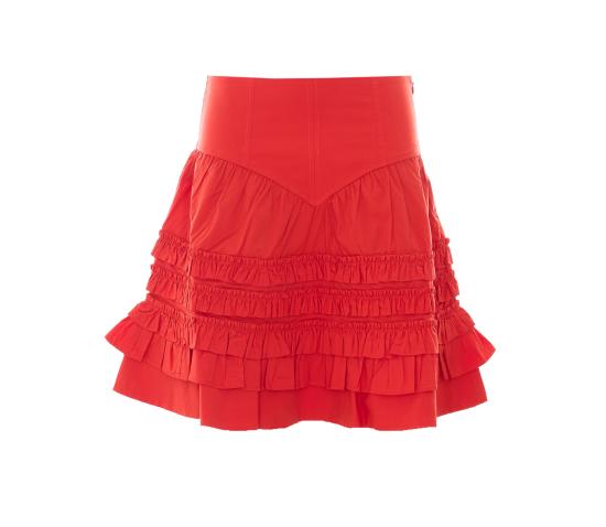 GANNI Women Mid Skirts A1090287 06P Red