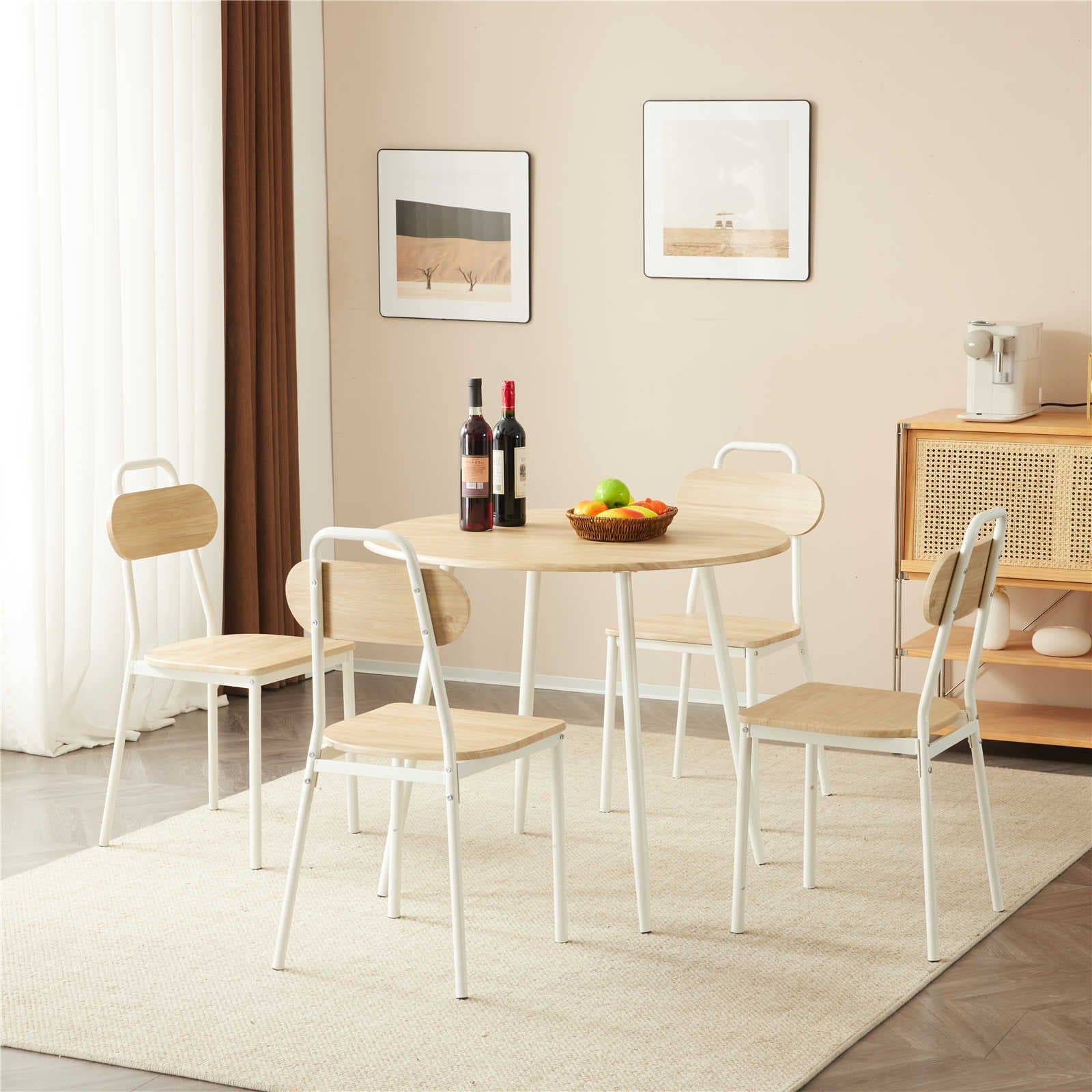 【日本国内出荷-3日で配達】ファッション ダイニング 5点セット ダイニングテーブル ダイニングセット 食卓 チェア4脚 コンパクトサイズ 4人掛け おしゃれ DJYC96