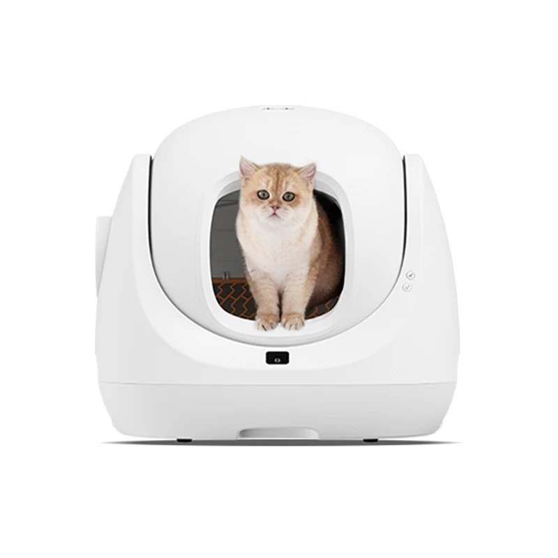 3営業日以内発送　猫の形をした自動インテリジェントペットボックス 大型猫用トイレ 完全に閉じた魔法のようなボックス