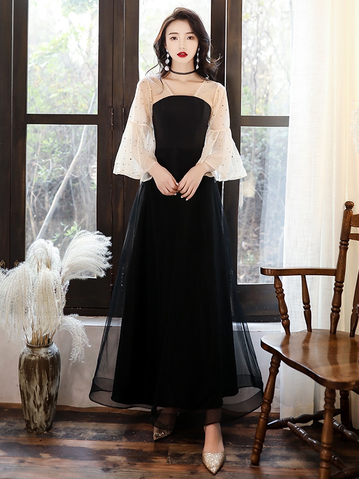 新上市パーティードレス 長袖 ロングドレス 演奏会 イブニングドレス カラードレス フォーマルドレス 花嫁 ドレス 結婚式 二次会 カクテルドレス 呼ばれ コンサート エンパイア ワンピース 発表会