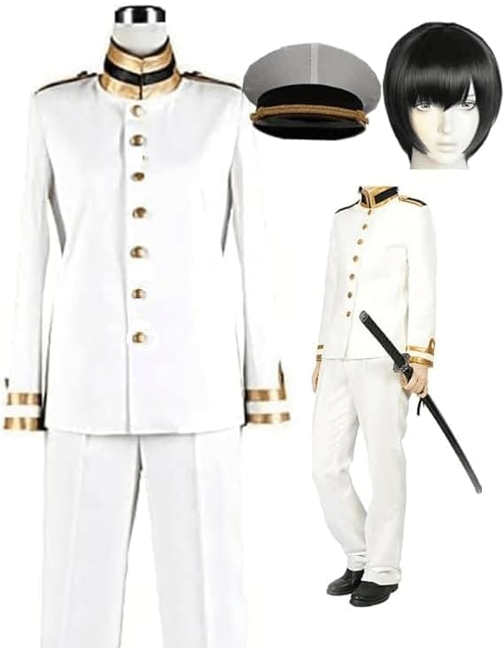 帽子/ウィッグ付き 日本 本田菊 軍服 コスプレ 衣装 服 コスチューム ハロウィン 仮装