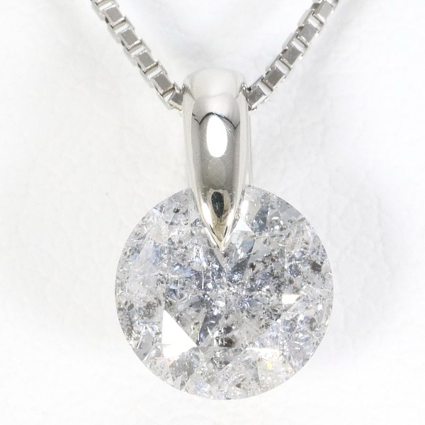 PT900 プラチナ PT850 ネックレス ダイヤ 1.040 鑑定書 ジュエリー 中古